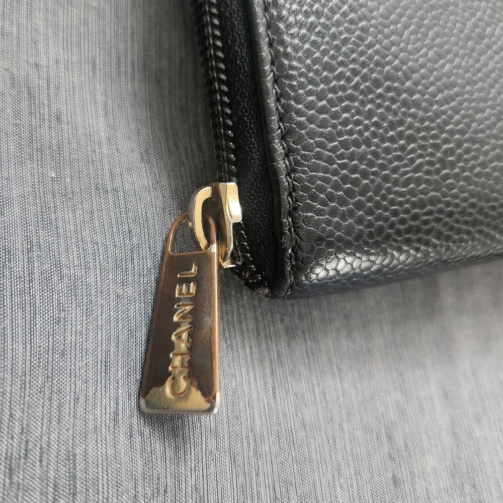 Chanel Cavier Timeless CC Zip-Around Long Wallet - Picture 6 of 11